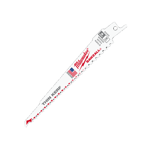 Picture of SAWZALL® Nail Embedded Wood 6" 5 TPI Reciprocating Saw Blade, 10 Pk.