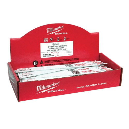 Picture of 9" 18 TPI The Torch™ SAWZALL® Blades, 100 Pk.