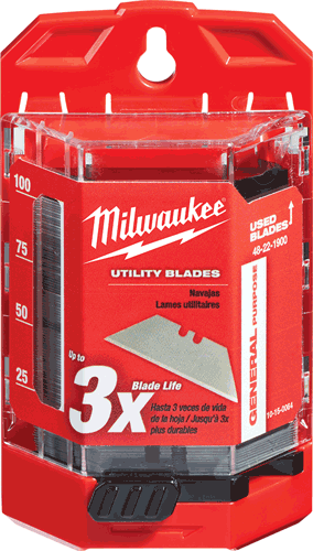 Picture of 100 Pc. General Purpose Utility Blades with Dispenser