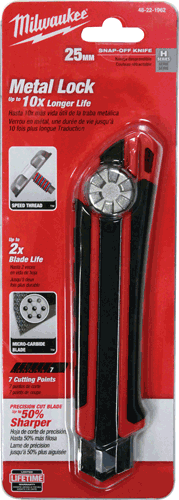 Picture of 25mm Snap Off Knife with Metal Lock & Precision Cut Blade