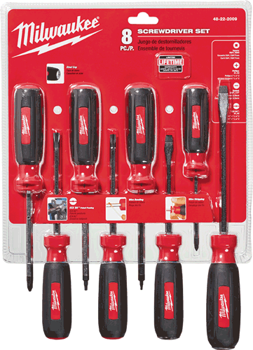 Picture of 8 PC SCREWDRIVER SET W/ S