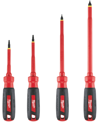 Picture of 4 Pc. 1000V Insulated Screwdriver Set with Square Recess