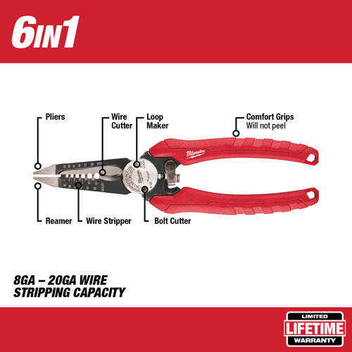 Picture of Comfort Grip 6-in-1 Pliers