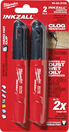 Picture of INKZALL® Black Medium Point Marker, 2 Pk.