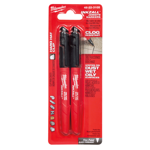 Picture of INKZALL® Black Fine Point Marker, 2 Pk.