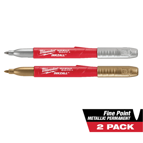 Picture of INKZALL® Silver/Gold Fine Metallic Point Marker, 2 Pk.