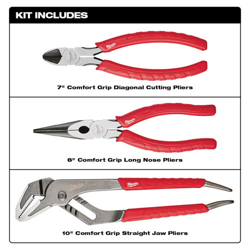 Picture of 3 Pc. Comfort Grip Pliers Kit