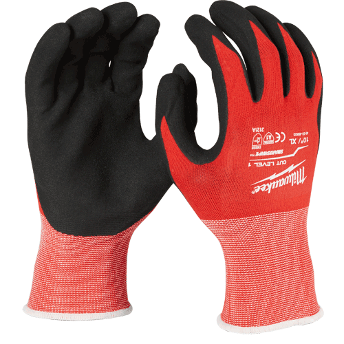 Picture of Cut Level 1 Nitrile Dipped Gloves, X-Large