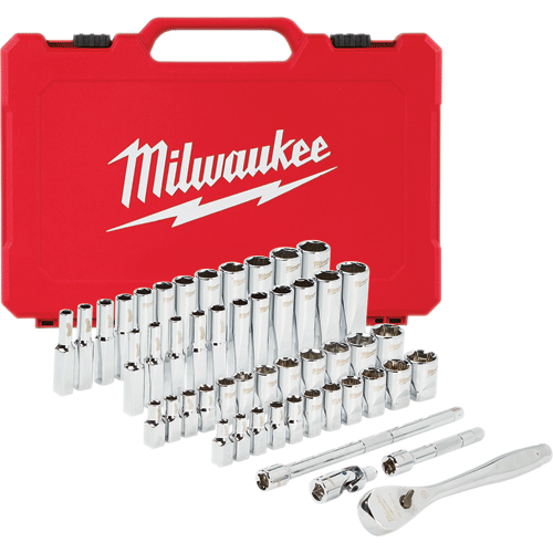 Picture of 50 Pc. 1/4" Dr. Ratchet & Socket Set - SAE & Metric
