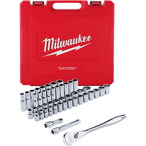 Picture of 46 Pc. 1/2" Dr. Ratchet & Socket Set