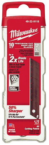 Picture of 18mm Precision Snap Blades, 10 Pk.