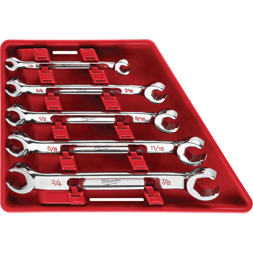 Picture of 5 Pc Double End Flare Nut Wrench Set - SAE