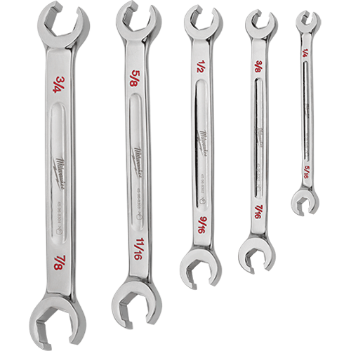 Picture of 5 Pc Double End Flare Nut Wrench Set - SAE
