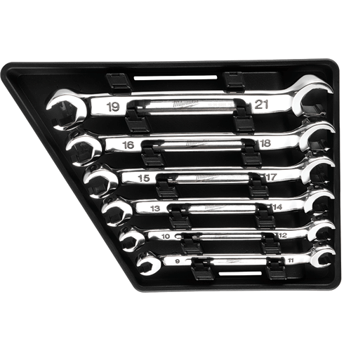 Picture of 6 Pc Double End Flare Nut Wrench Set - Metric