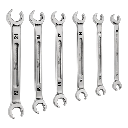 Picture of 6 Pc Double End Flare Nut Wrench Set - Metric