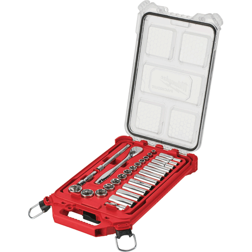 Picture of 3/8" Drive 28pc Ratchet & Socket Set with PACKOUT™ Low-Profile Compact Organizer - SAE