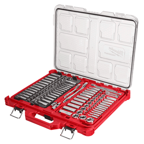 Picture of 1/4" & 3/8" Dr. 106 Pc. Ratchet & Socket Set with PACKOUT™ Low-Profile Organizer - SAE & Metric