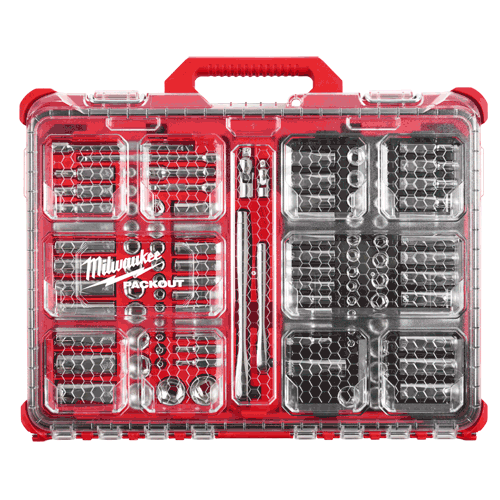 Picture of 1/4" & 3/8" Dr. 106 Pc. Ratchet & Socket Set with PACKOUT™ Low-Profile Organizer - SAE & Metric