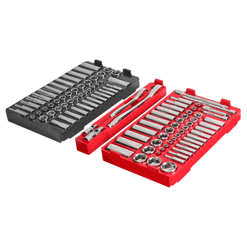 Picture of 1/4" & 3/8" Dr. 106 Pc. Ratchet & Socket Set with PACKOUT™ Low-Profile Organizer - SAE & Metric