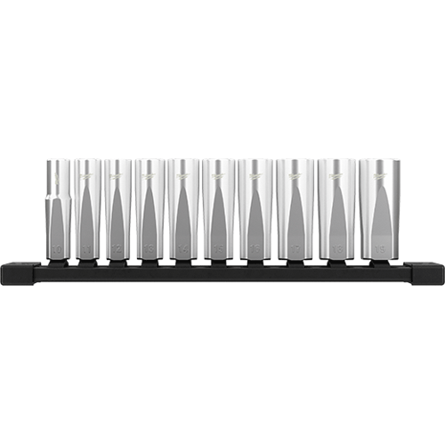 Picture of 10 Pc 3/8" Metric Deep Well Sockets with FOUR FLAT™ Sides