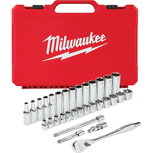 Picture of 3/8" Drive 32 Pc. Ratchet & Socket Set - Metric