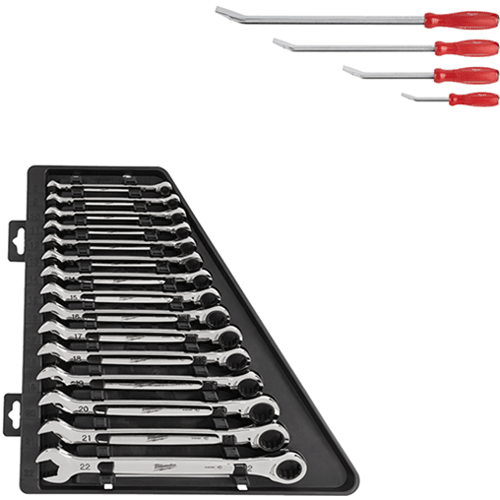 Picture of 15 Pc. Metric Ratcheting Combination Wrench Set