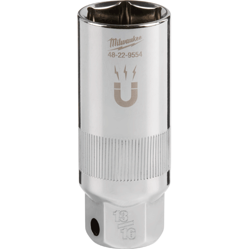 Picture of 3/8" Drive 6-Point Magnetic Spark Plug Socket, 13/16"
