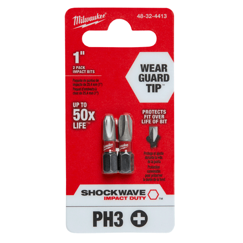Picture of  SHOCKWAVE™ Impact Phillips #3 Insert Bits (2 Pk.)