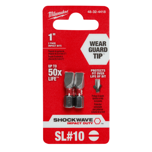 Picture of  SHOCKWAVE™ Impact Slotted 1/4" Insert Bits (2 Pk.)