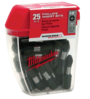 Picture of #2 Phillips Shockwave™ 1" Insert Bit Contractor