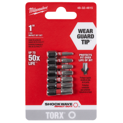 Picture of 7 Pc. SHOCKWAVE™ Torx 1" Insert Bit Set