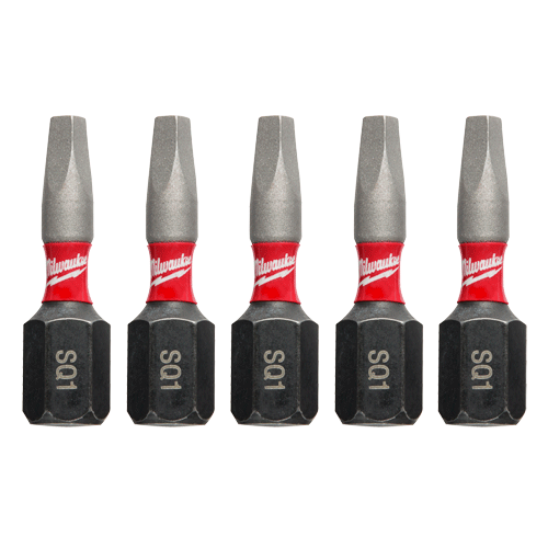 Picture of SHOCKWAVE™ 2" Impact Square Recess #1 Insert Bits - 5 Pk
