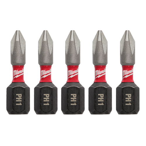 Picture of SHOCKWAVE™ Impact Phillips #1 Insert Bits - 5 Pack