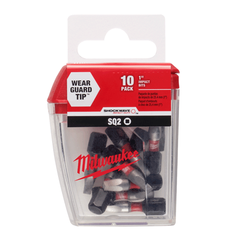 Picture of SHOCKWAVE™ 1" SQ2 Impact Bits (10 Pack Tic Tac)
