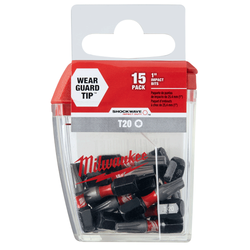 Picture of SHOCKWAVE™ 1" Impact Torx T20 Power Bits, 15 Pk.