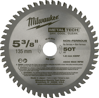 Picture of 5-3/8" 50 Teeth Non-Ferrous Metal Circular Saw Blade