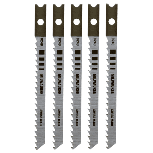 Picture of 3-1/8" 8 TPI High Carbon Steel Jig Saw Blade, 5 Pk.
