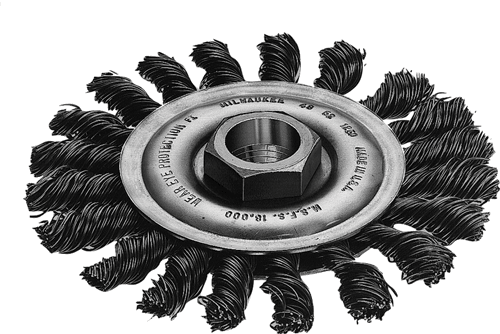 Picture of 4" Full Cable Twist Knot Wheel - Carbon Steel