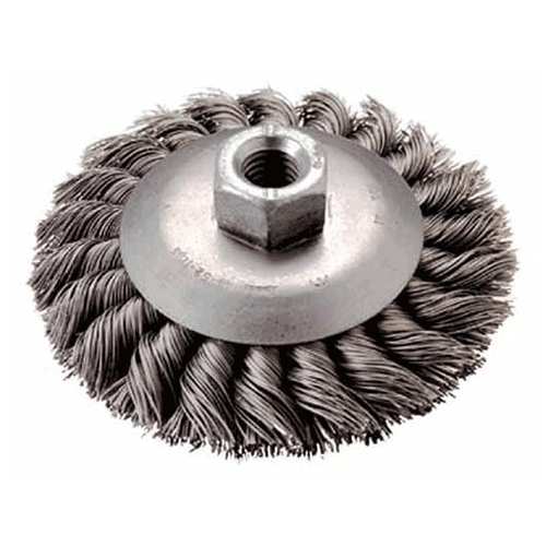 Picture of 4" Bevel Knot Brush - Carbon Steel