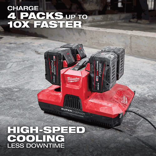 Picture of M18™ & M12™ Four Bay Simultaneous Super Charger w/ PACKOUT™ Compatibility
