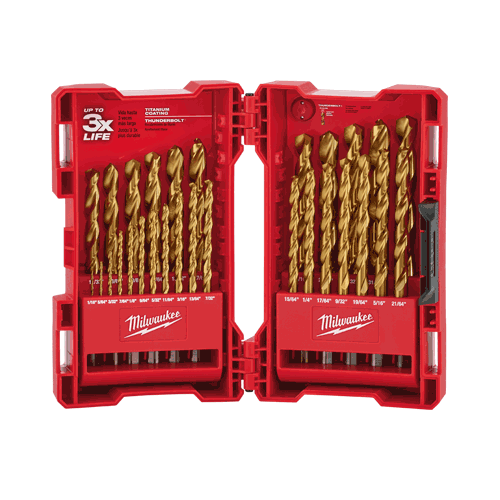 Picture of 29 Pc. THUNDERBOLT® Titanium Coated Drill Bit Set
