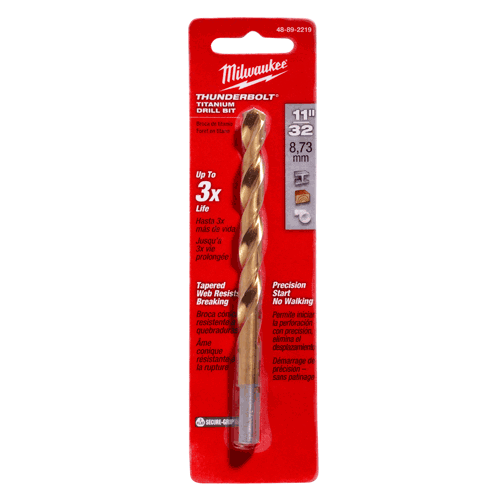 Picture of 11/32" THUNDERBOLT® Titanium Coated Drill Bit