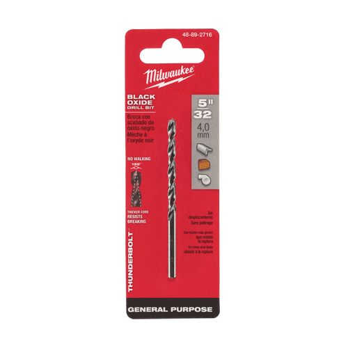 Picture of 5/32" THUNDERBOLT® Black Oxide Drill Bit