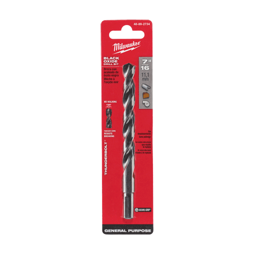 Picture of 7/16" THUNDERBOLT® Black Oxide Drill Bit