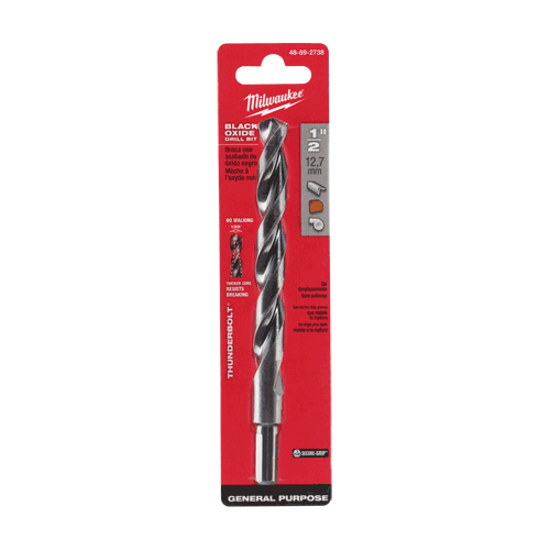 Picture of 1/2" THUNDERBOLT® Black Oxide Drill Bit