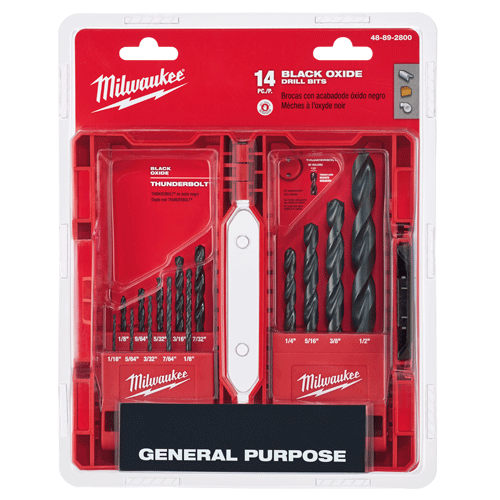 Picture of 14 Pc. Black Oxide Drill Bits
