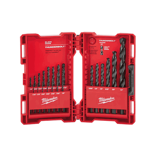 Picture of 21 Pc. THUNDERBOLT® Black Oxide Drill Bit Set