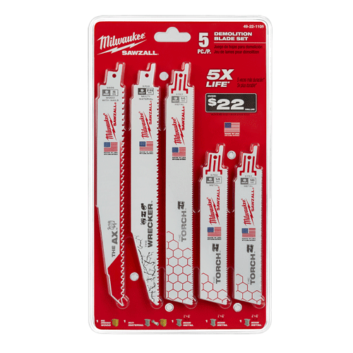 Picture of 5 Pc. SAWZALL® Demolition Blade Set