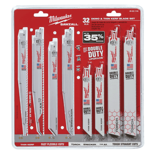 Picture of 32 Pc. SAWZALL® Demolition & Standard Blade Set