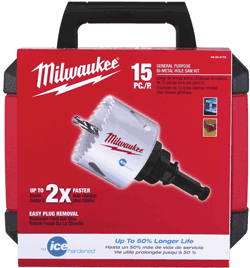 Picture of 15 Pc. General Purpose Ice Hardened™ Hole Saw Kit
